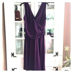 Purple gathered dress
